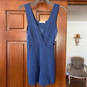 Sandro Paris mixed media mini silhouette romper